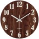 12 Inch Night Light Function Wooden Vintage Wall Clock