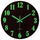 12 Inch Night Light Function Wooden Vintage Wall Clock