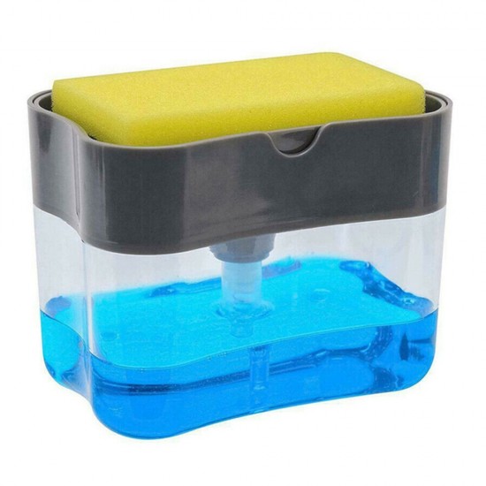 2-In-1 Sponge Box With Soap Dispenser